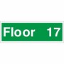 Floor 17 Floor Level Identification Sign