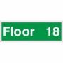 Floor 18 Floor Level Identification Sign