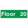 Floor 20 Floor Level Identification Sign