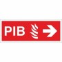 Premises Information Box PIB Arrow Right Sign