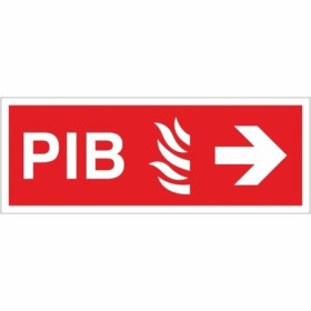 Premises Information Box PIB Arrow Right Sign