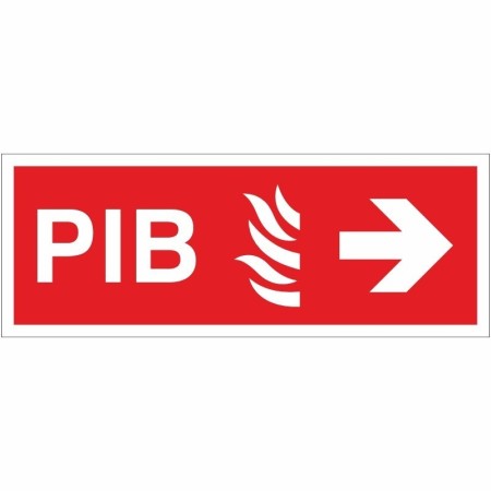 Premises Information Box PIB Arrow Right Sign