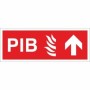 Premises Information Box PIB Arrow Up Sign