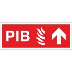 Premises Information Box PIB Arrow Up Sign