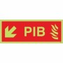  Glow in the dark Premises Information Box PIB directional safety sign