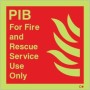 Glow in the Dark Premises Information Box PIB fire and rescue service sign