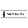 Female staff toilets door sign with female symbol