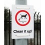 Clean It Up Maximum Penalty £500 dog fouling sign