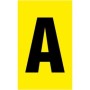 Warehouse Bay Yellow Letter Marker Self Adhesive F8 sign for pallet racking identification