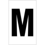  white letter M