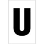  white letter U