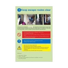 Custom glow in dark sign printing for bespoke emergency and safety signage