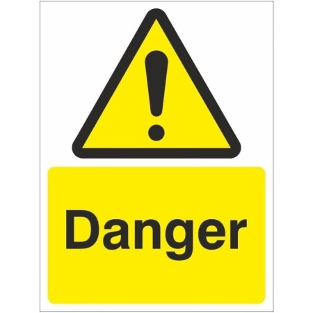 Danger Sign with General Warning Symbol