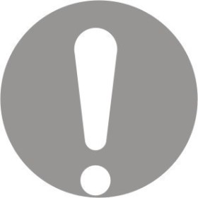 Glass Safety Circle Caution Sign with exclamation mark for glazed surfaces