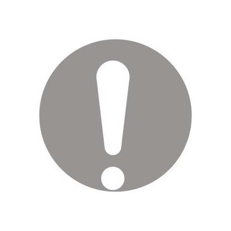 Glass Safety Circle Caution Sign with exclamation mark for glazed surfaces