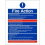 Fire Action Notice Sign - If Fire Breaks Out In Your Flat