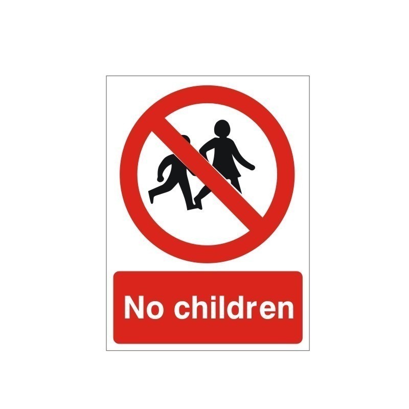 No Children Sign