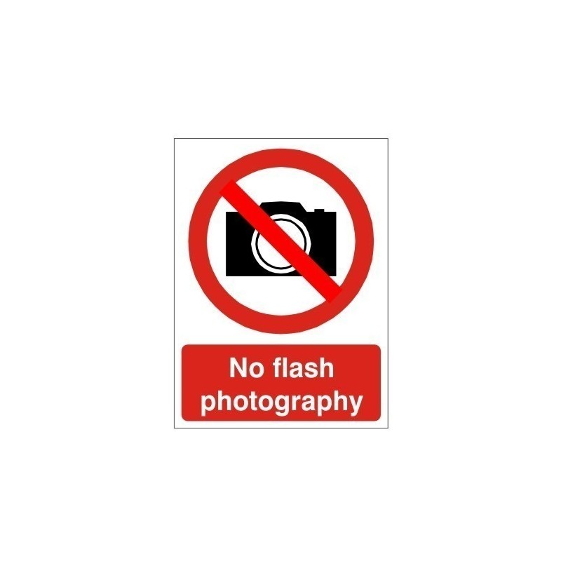 No Flash Photography Sign