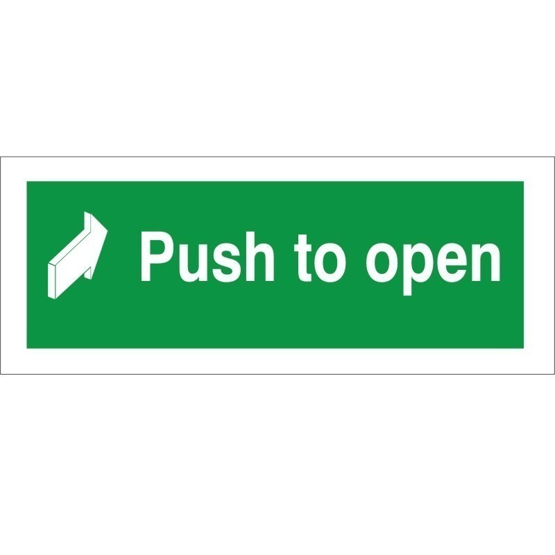 Push To Open Arrow Forward Sign