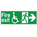 Refuge Fire Exit Right Sign