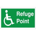 Refuge Point Sign - 300mm x 150mm | Rainbow Safety