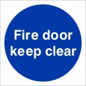 Fire Door Keep Clear Sign