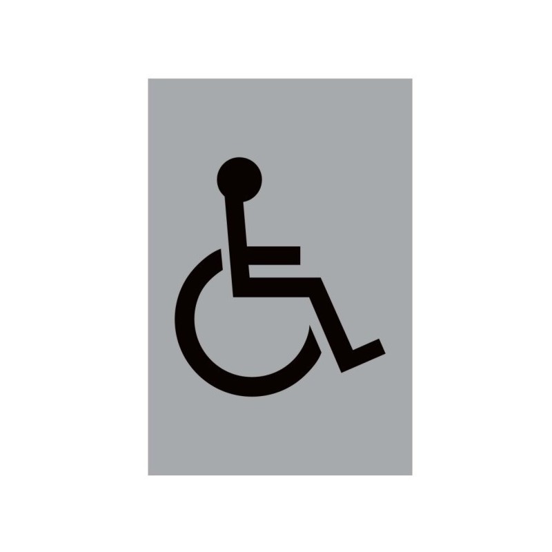 Aluminium Disabled Toilet Sign