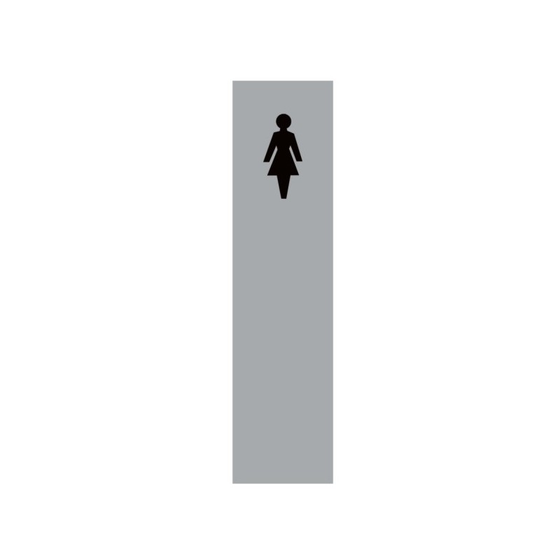 Aluminium Female Toilet Sign