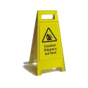 Caution Slippery Surface Free Standing Sign 600mm