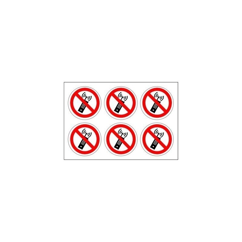 No Mobile Phones Label