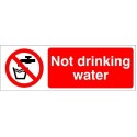 Not Drinking Water Hygeine Sign - 300mm x 100mm