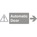 Glass Safety Automatic Door Arrow Right Sign 100mm x 100mm