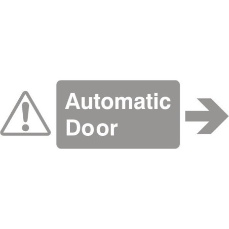 Glass Safety Automatic Door Arrow Right Sign 100mm x 100mm