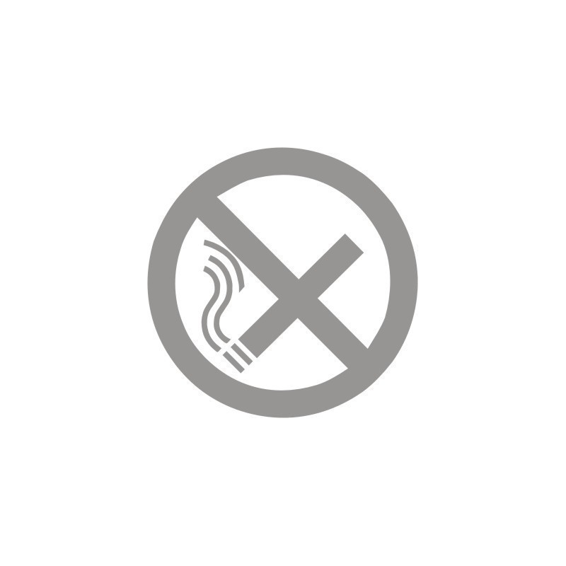 Glass Safety No Smoking Sign 100mm x 100mm