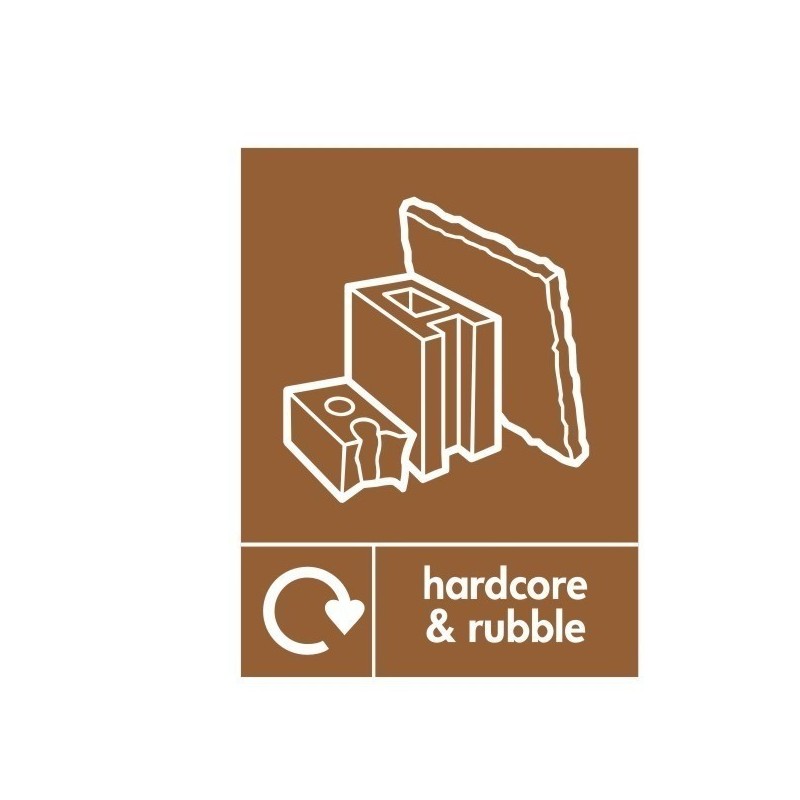 Hardcore And Rubble Recycling Sign 