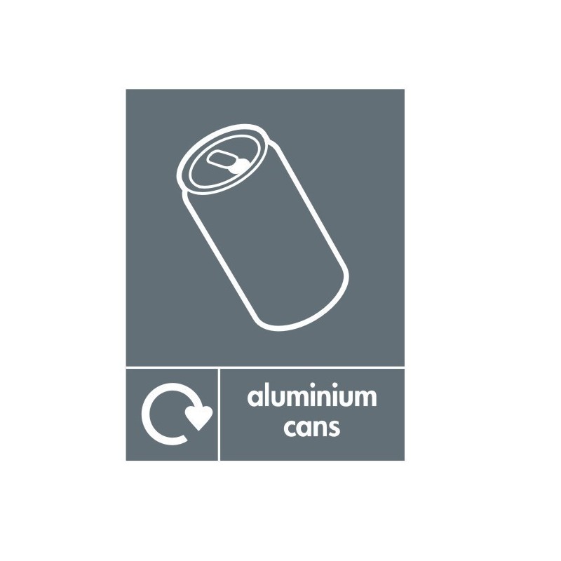 Aluminium Cans Recylcing Sign 