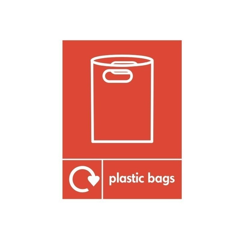 Plastic Bags Recycling Sign 