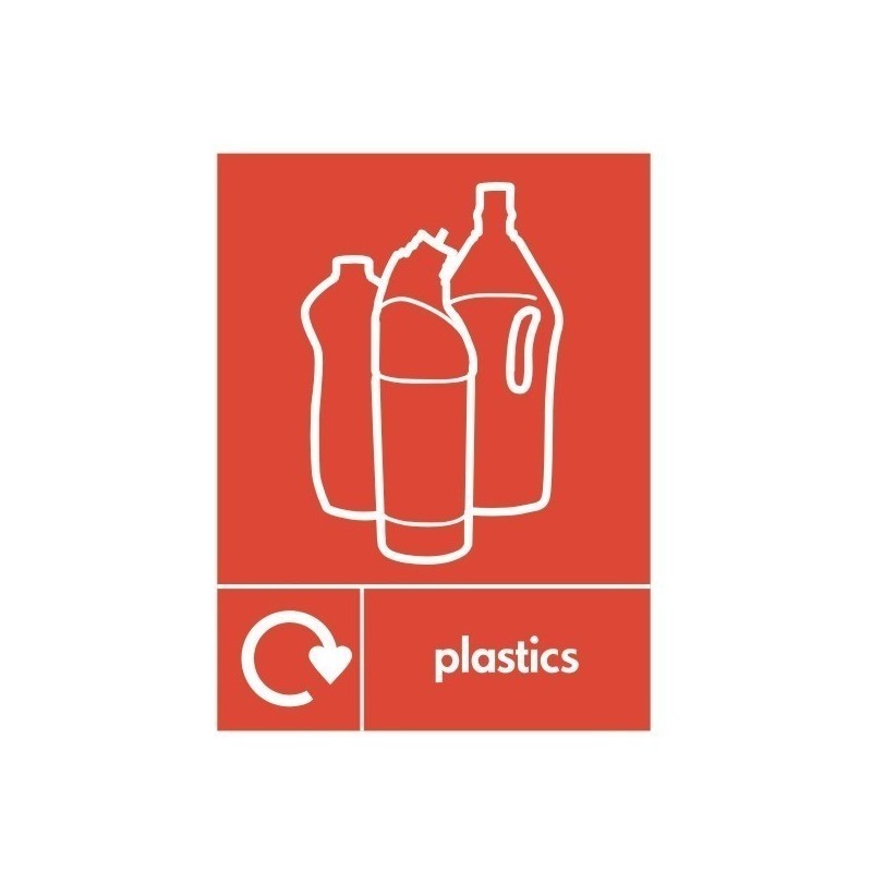 Plastics Recycling Sign