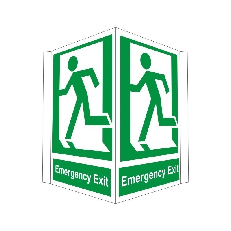 Emergency Exit Projecting Sign