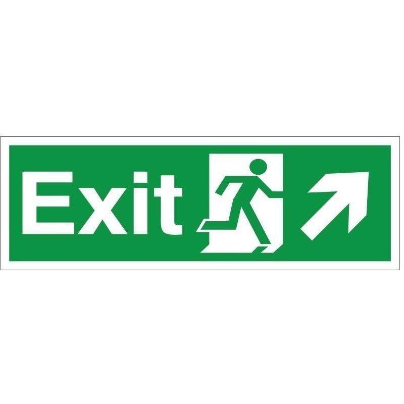 Exit Arrow Up Right Sign