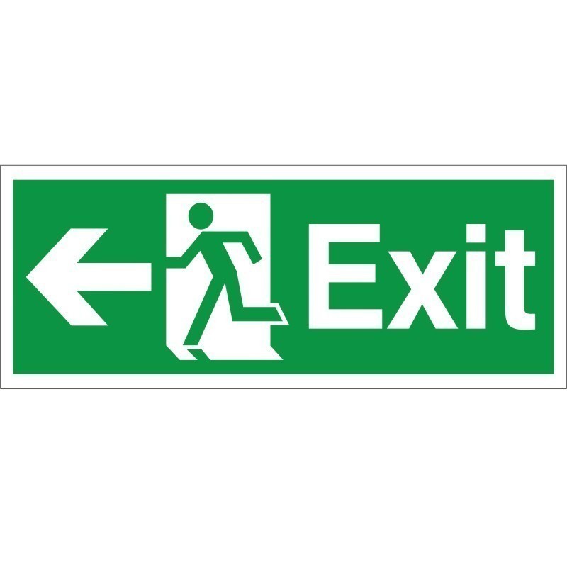 Exit Arrow Left Sign