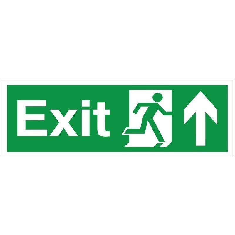 Exit Arrow Up Sign