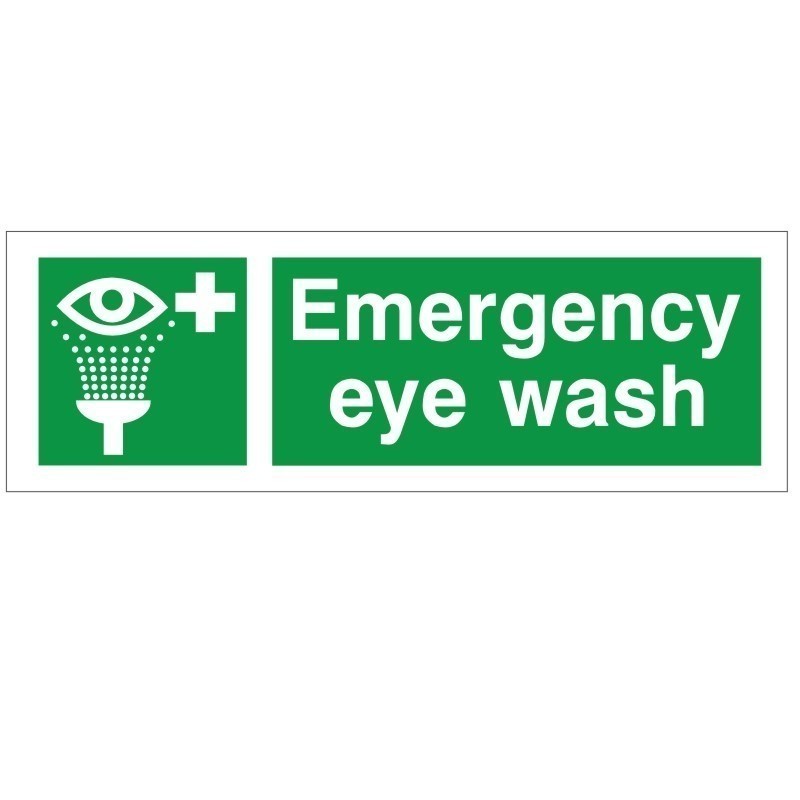 Emergency Eye Wash First Aid Sign