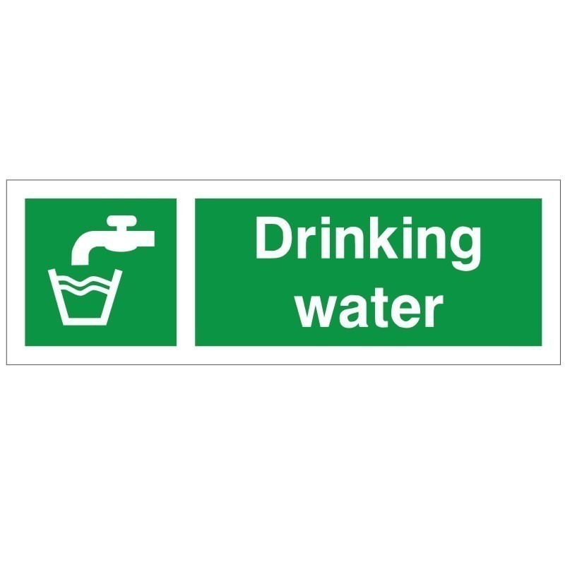 Drinking Water First Aid Sign