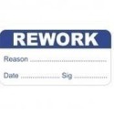 Rework Quality Control Label