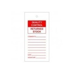 Quality Control Returned Tags Pack Of 10