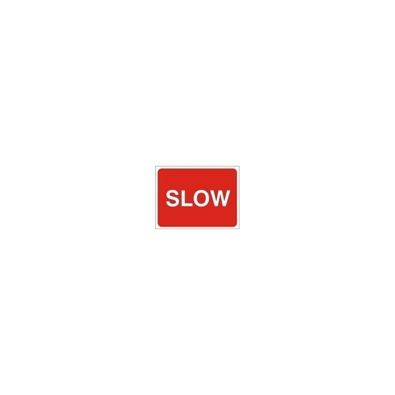 Slow Road Sign 600mm x 450mm