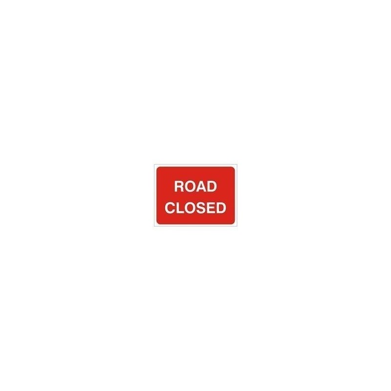 Road Closed Road Sign 600mm x 450mm