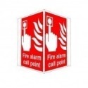 Fire Alarm Call Point Projecting Sign  | Rainbow Safety