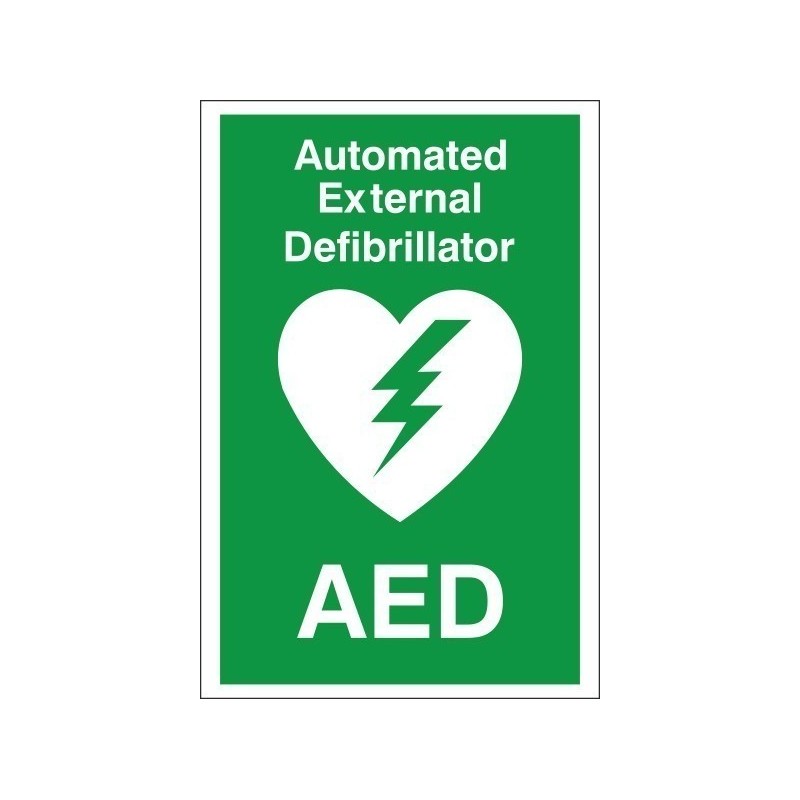 AED Emergency Defibrillator Sign - 200mm x 300mm